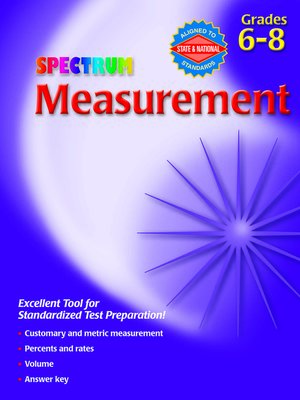 cover image of Measurement, Grades 6 - 8